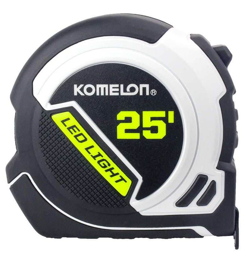 KOMELON مقياس شريط ضوء LED من كوميلون، أبيض/أسود - 25 قدم - 25LED - Image 2